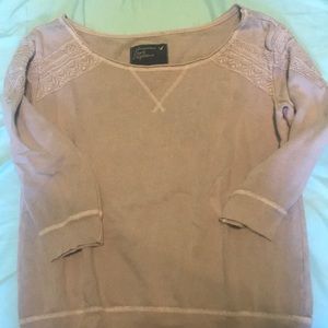 3/4 length sleeve fancy sweatshirt